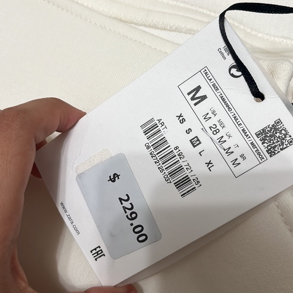 ZARA limited edition white long sleeve dress size m - Picture 12 of 12